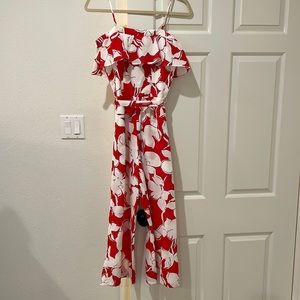 Off the shoulder jump suit